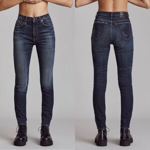 R13 High Rise Skinny Jeans in Howell Indigo - 24